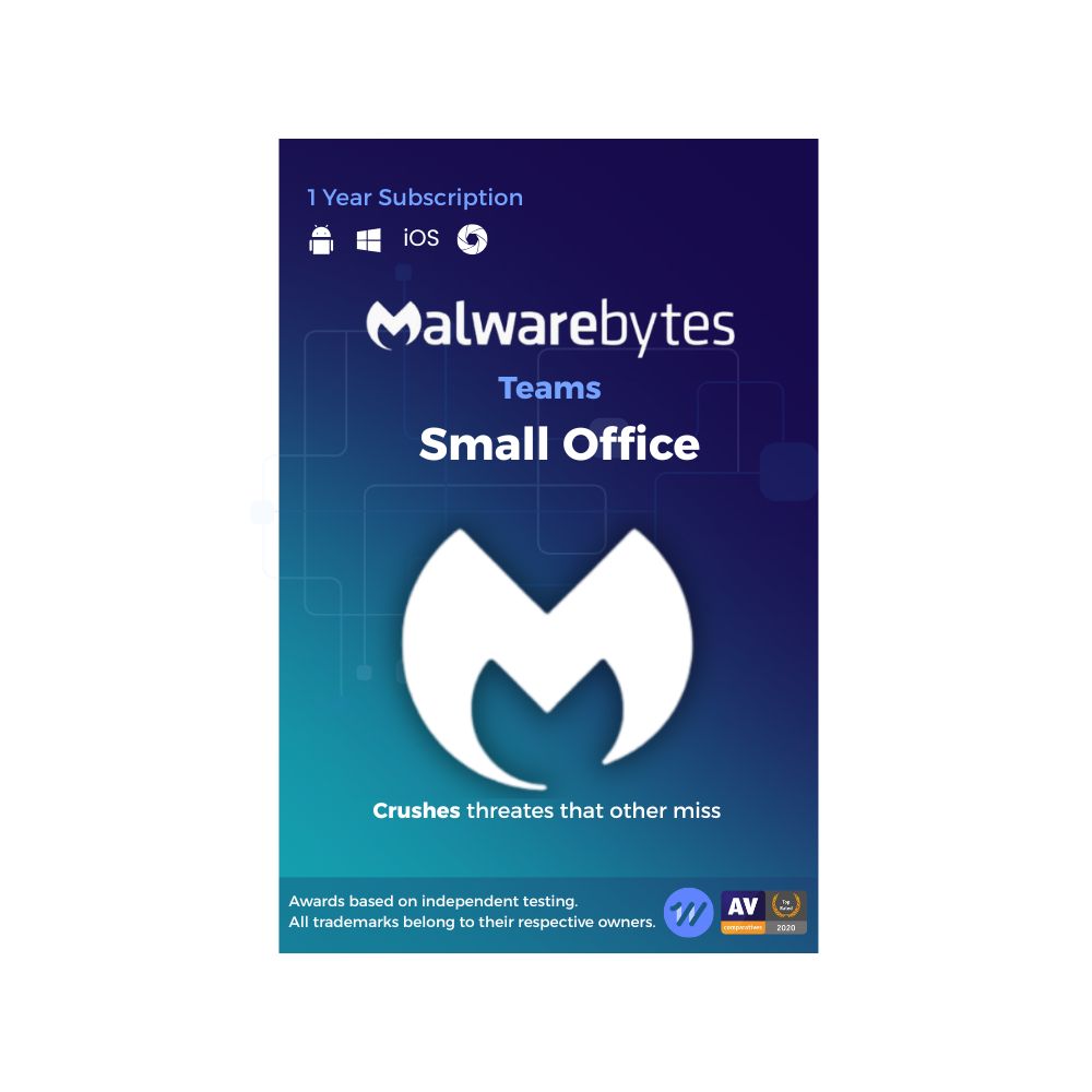 Malwarebytes Teams Small office 20 Devices (1 Year) - Image 1